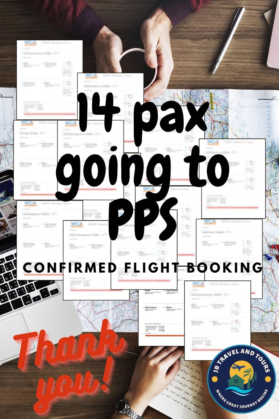 Confirmed booking card for Puerto Princesa